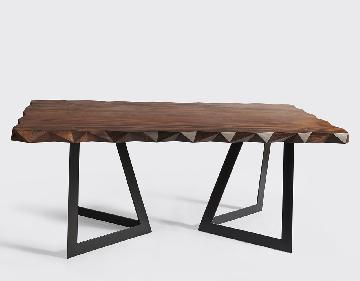 Обеденный стол из массива дерева DIAMANTE DINING TABLE 100х82х200